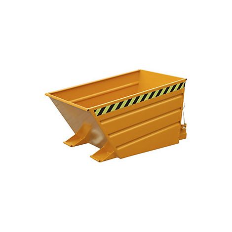 Volquete  bajo borde de vertido  capacidad 0,5 m³  amarillo (1/5)