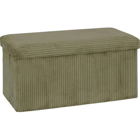 Banquette Coffre Pliable "Arum" 76cm Kaki (1/5)