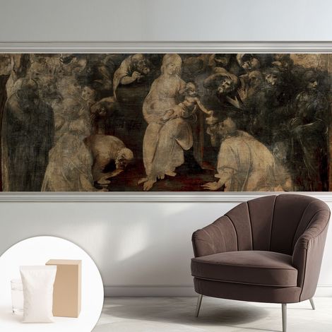 Papier peint avec colle pour décoration moderne de salon chambre à coucher cuisine et bureau Facile Rencontre spirituelle 250x104 cm (1/5)