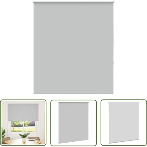 vidaXL Verdunkelungsrollo Hellgrau 130x175cm Stoffbreite 126,6cm (1/5)