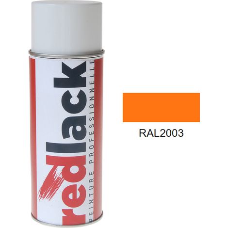 Pintura spray 400 ml – RAL 2003 Brillo – Naranja pastel – ideal para múltiples superficies – Redlack