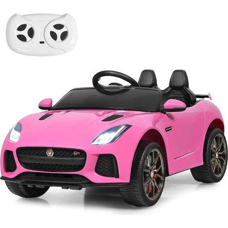 Costway – Voiture électrique Jaguar pour enfants 3-8 ans – Batterie 12V 4,5Ah – Télécommande 2.4G – Vitesse 3-5 km/h – MP3, USB, TF