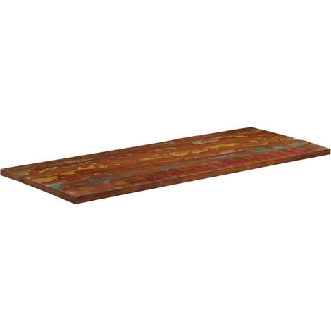 Dessus de table  Dessus de bureau  Plateau de table 140x60x2,5cm rectangulaire bois massif récupéré