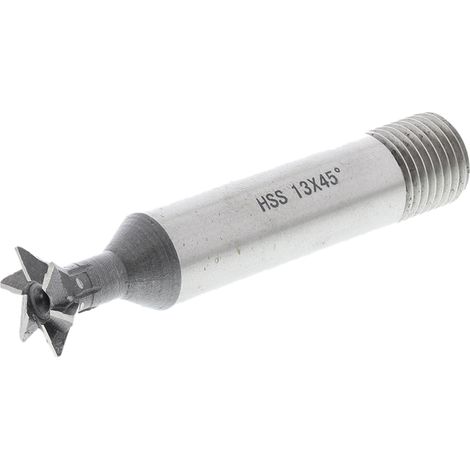 Fraise queue d'aronde RS PRO 60 mm HSS Standard, 45°, 13mm ( Prix pour 1 ) (1/3)