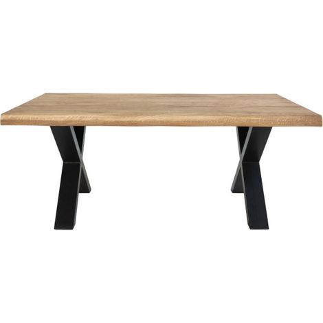 CALVI-Table basse en chêne massif 70x120 cm (1/5)