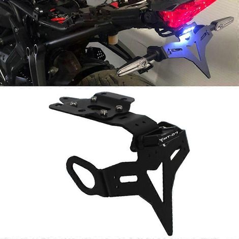 Support de plaque d'immatriculation étanche et durable avec feu arrière LED pour MT07 (1/4)
