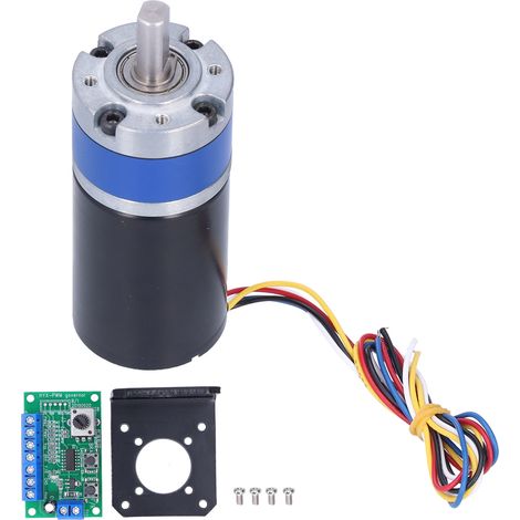 Moteur sans balais à engrenages 24 V CC avec bobine en cuivre pur et contrôleur CM36-3650 120 tr/min (1/5)