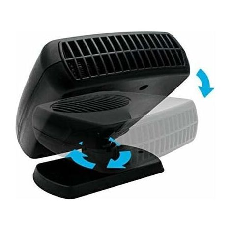 Radiateur et dégivreur portable 12 V 150 W pour voiture, ventilateur de chauffage et de dégivrage pour pare-brise, faible niveau sonore (1/5)