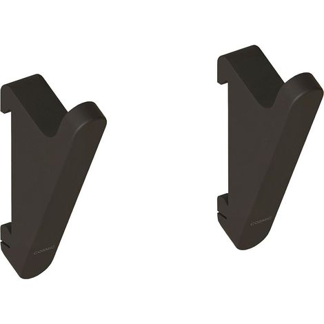 COSMIC Towel hook Coat hook 2 Pcs Black, Wall Guide Needed Fits ALIFE Collection