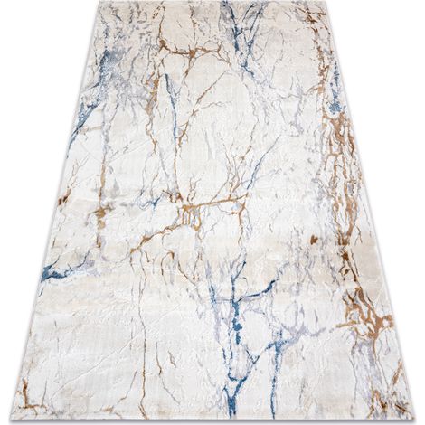 Teppich ACRYL ELITRA 9962 Marmor vintage elfenbein / blau multicolour 240x350 cm