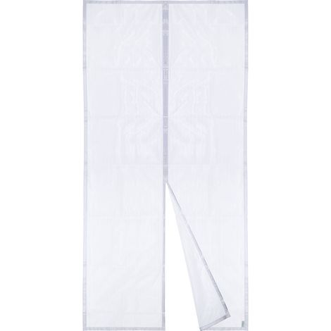 Magnetic Screen Door, Mesh Curtain, Top to Bottom Magnetic Seal with Automatic Closing, Keeps Fresh Air Inside (120x220cm, White) (1/5)