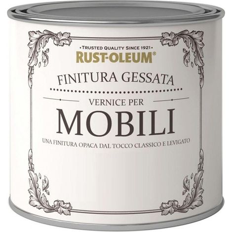 RUST-OLEUM VERNICE MOBILI CHALKY EFFETTOGESSATO COLORE PANNA 500 ML (1/2)