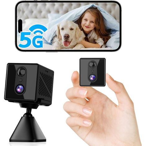 Mini Wireless Spy Camera, 4K Indoor WiFi Camera 5G (1/5)
