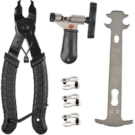 Kit réparation chaîne vélo - Pince lien + diviseur + vérificateur - Outils cyclisme complets (1/5)