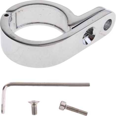 Support De Pince De Montage De Guidon De Moto Chromé, Horloge 32mm Pour Harley