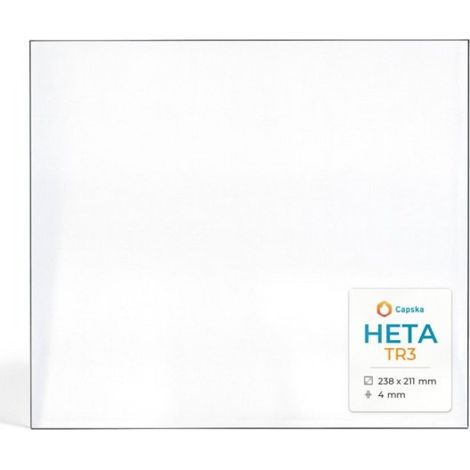 Vitre Heta TR3 - Verre Rectangle pour poêle à bois - 238 x 211 mm (L1 x H1) - 4 mm (1/5)