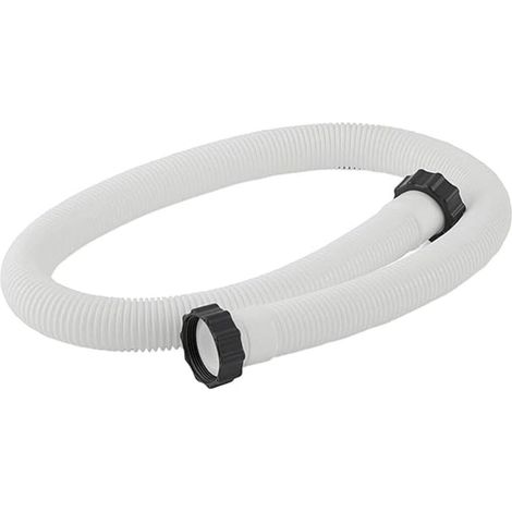 Generisch Tuyau de piscine Ø 38 mm – 150 cm (59") Tuyau de rechange avec écrous pour pompe de filtration, filtre à sable et systèmes d'eau salée, compatible avec Intex 29060E (1/5)