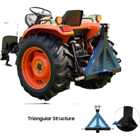 Enganche para remolque, construcción de hierro, 48,26 cm de largo, 53,34 cm de ancho sin pasadores, compatible con receptor de remolque estándar de 2", peso neto 8,8 kg. (1/5)