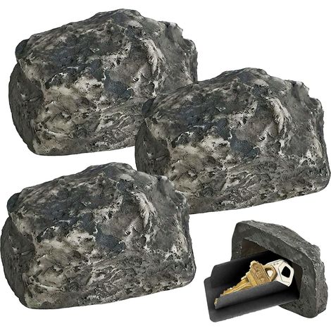 3 Cache Clef Exterieur Cache Clef Comme Une Vraie Pierre Parfaite Pour Ranger Des Clés Ou Chasser Des Trésors (1/5)