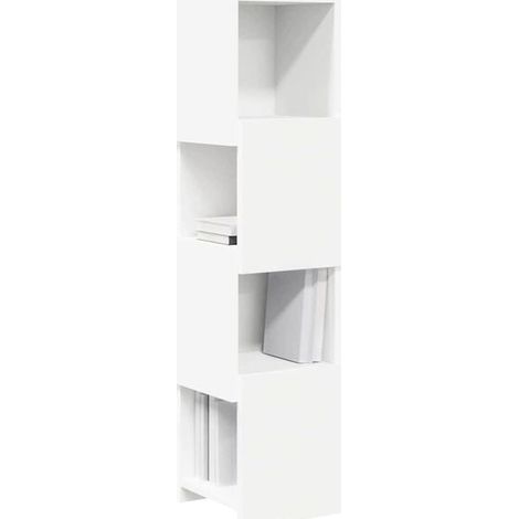 Étagère d'Angle de Rangement 25,5 x 25 x 102 cm - Meuble de Sol en Bois d'Ingénierie pour Salon, Chambre ou Bureau (1/5)