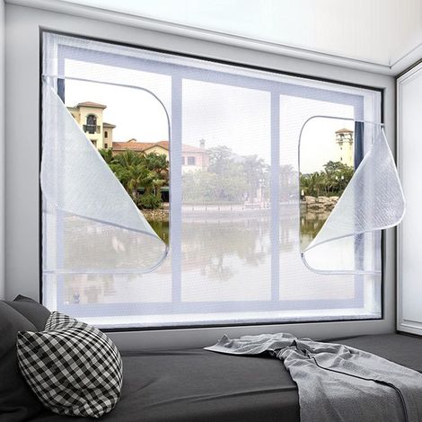 Cortinas autoadhesivas térmicas y opacas, pantalla semitransparente, 100 x 100 cm (1/5)
