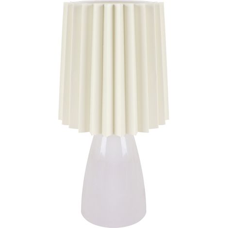 Lámpara de mesa cerámica blanca 25W malma E14 Ideus 04397 (1/2)