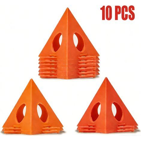 10 pièces support de peinture trépied conique mini triangulaire pour artiste menuisier, orange (1/5)