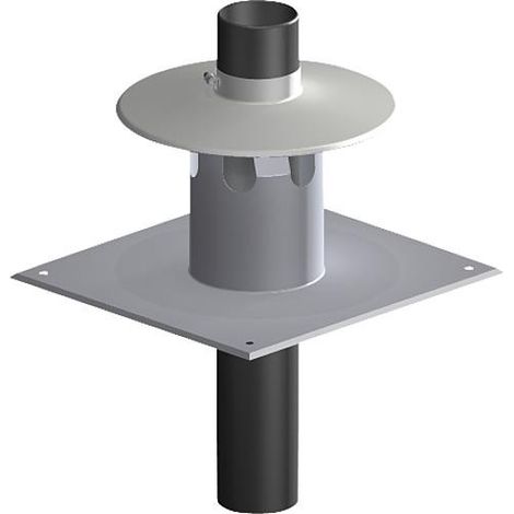 Systeme gaz echappement plastique Set embouchure 3 - DN 80/125