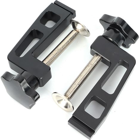 Set mit 2 Aluminium- und Edelstahlklemmen, Handwerkzeug für die Holzbearbeitung, Modell 45/75, Schnellverschluss (1/5)