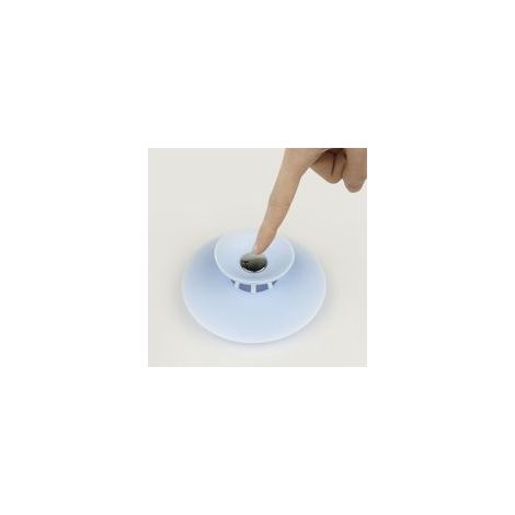 (4 piezas) Desagüe de piso de silicona con botón pulsador, a prueba de olores, con cartucho de filtro antiobstrucción para lavabos de baño - Crezuo