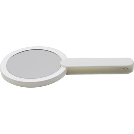 1pièce Miroir De Maquillage LED Portable Rond Miroir Cosmétique Miniature à Piles Design Pratique pour à Main Et Voyages Blanc (1/5)
