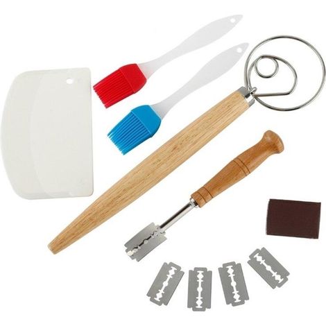 batteur danois, couteau à pain, brosse, raclette (1/5)