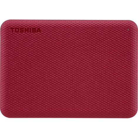 Disque dur externe - TOSHIBA - Canvio Advance - 4 To - Rouge (1/5)