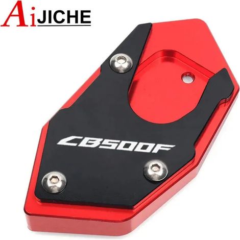 (CB500F rouge) Béquille latérale CNC pour moto, extension de support, compatible avec HONDA CB500X CB500F CB 500X CB 500F CB500 X / F maxpower (1/4)