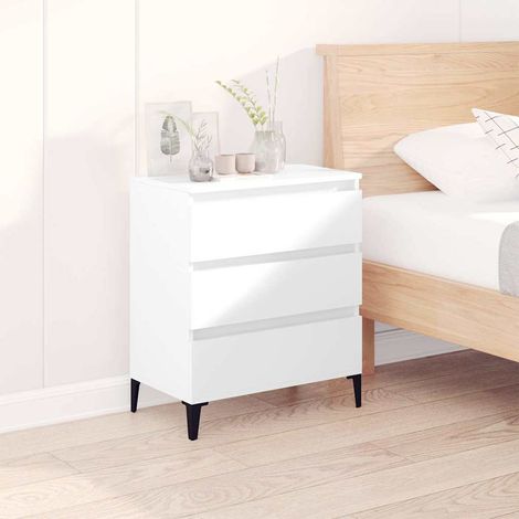 Buffet - Armoire de rangement Enfilade Blanc 60x35x70 cm Bois d'ingénierie BV146923 - BonneVie (1/5)