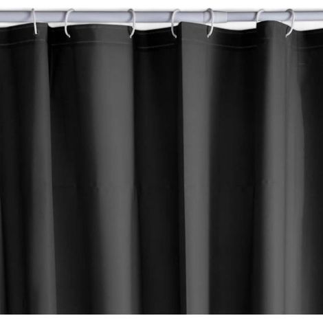 Tenda da doccia TODAY UTILITY goffrata PEVA nera 180 x 200 cm