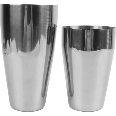 2-teiliges Cocktailshaker-Set aus Edelstahl (800 ml und 600 ml), luftdicht für Barkeeper (1/5)