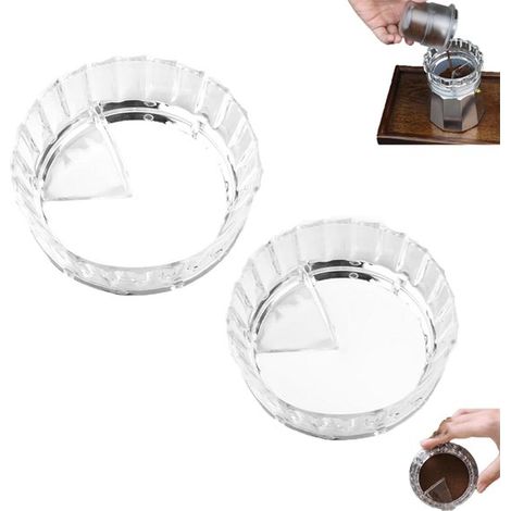 Contenitore per caffè in polvere in 2 pezzi per caffettiere da espresso. Dosaggio e compattazione rapidi. Anello dosatore per caffettiere da espresso. Anello dosatore per caffè per caffettiere. (1/5)