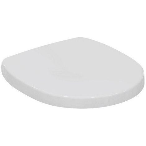 Ideal Standard – Tapa WC CONNECT SPACE E129001 – Abattant adulte blanc – Fixation normale – Compatible avec cuvette 60/48 cm (1/2)