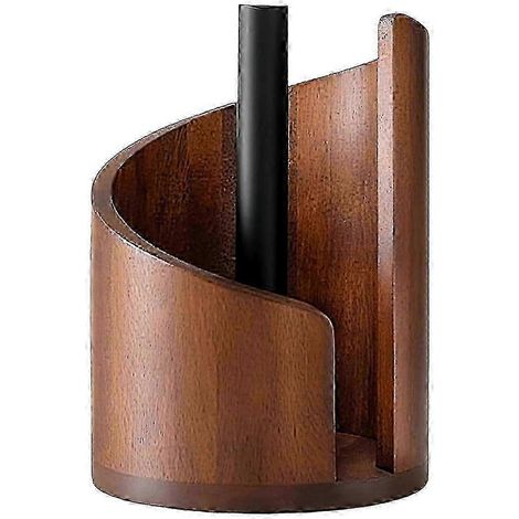 Porte-essuie-tout en bois, étagère de rangement pour plan de travail, compatible avec les supports de distributeurs d'essuie-tout de salle de bain et de cuisine. (1/5)