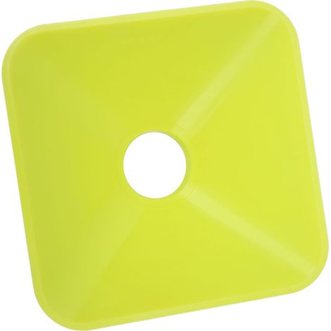 10 Cônes d'Entraînement Sportif Carrés, Multicolores et Empilables pour Football et Matchs (1/5)