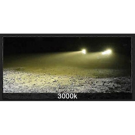 Lot de 2 ampoules LED H1, H6, H7, HB3, HB4, 9005, 9006, H8, H11, H3 pour phares de moto, 12 V/24 V, couleur or, 1860 K (3000 K, 16000 lm). (1/5)