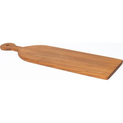 Planche à découper PRESENTATION en teck naturel L63cm (1/4)