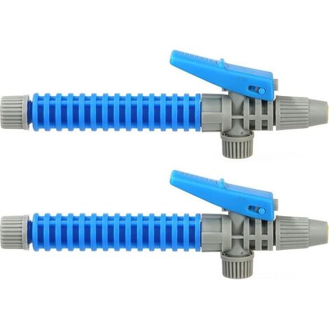 Lot de 2 poignées de pulvérisateur à gâchette de 175 mm, poignée de pistolet de pulvérisation agricole, pièce accessoire de pulvérisation pour lance, pulvérisateur extérieur de jardin (bleu) (1/4)