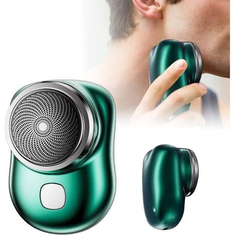 Rasoir électrique portable, Mini-Shave, Rasoir électrique pour hommes, Rasoir humide/sec, rechargeable par USB pour maison, voyage (1/4)
