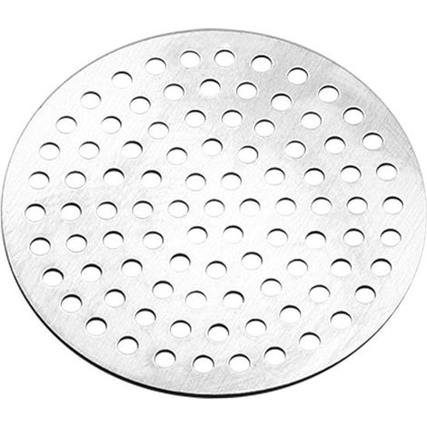 Copertura rotonda per scarico doccia in acciaio inox con raccoglitore di capelli e filtro per bagno e cucina. (1/5)