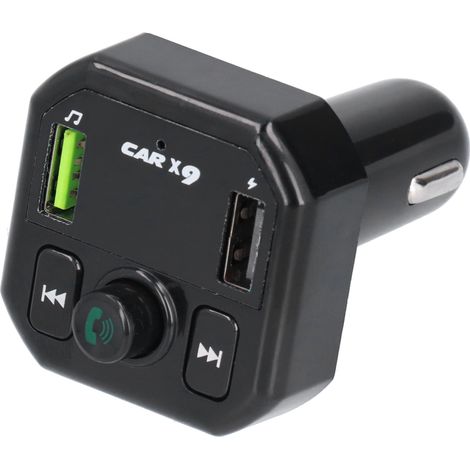 Freisprech-Autoladegerät mit tragbarem, kabellosem Bluetooth-FM-Radiosender/-empfänger für CarX9 (1/5)
