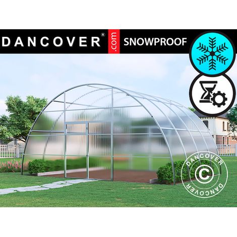 Gewächshaus aus Polycarbonat, Strong NOVA 24m², 6x4m, Silber - Dancover