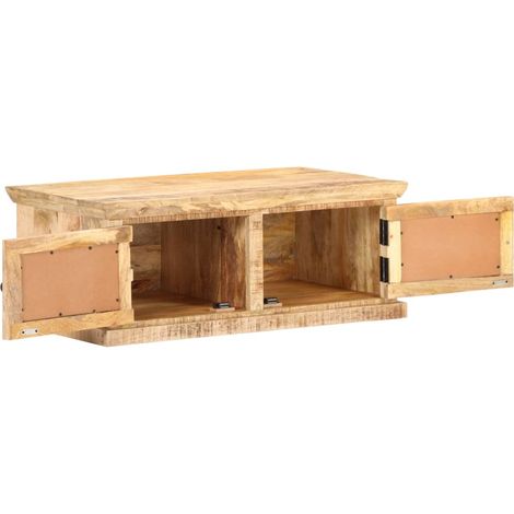 Maison Exclusive - Couchtisch 90x50x35 cm Massivholz Mango und Na