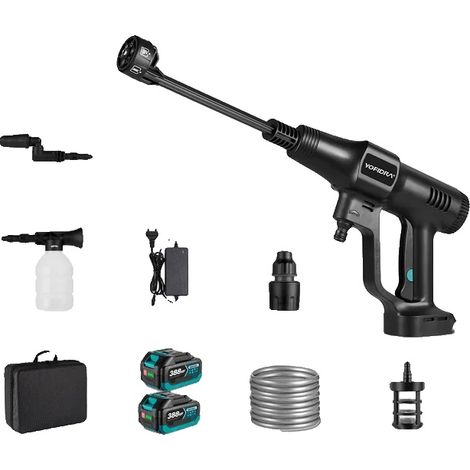 Nettoyeur haute pression, électrique, design sans fil, 2 Batterie, Prise UE (1/2)